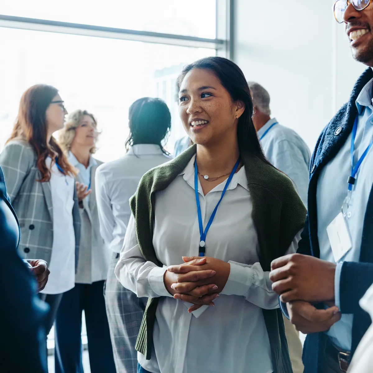 Empresários em um momento de networking