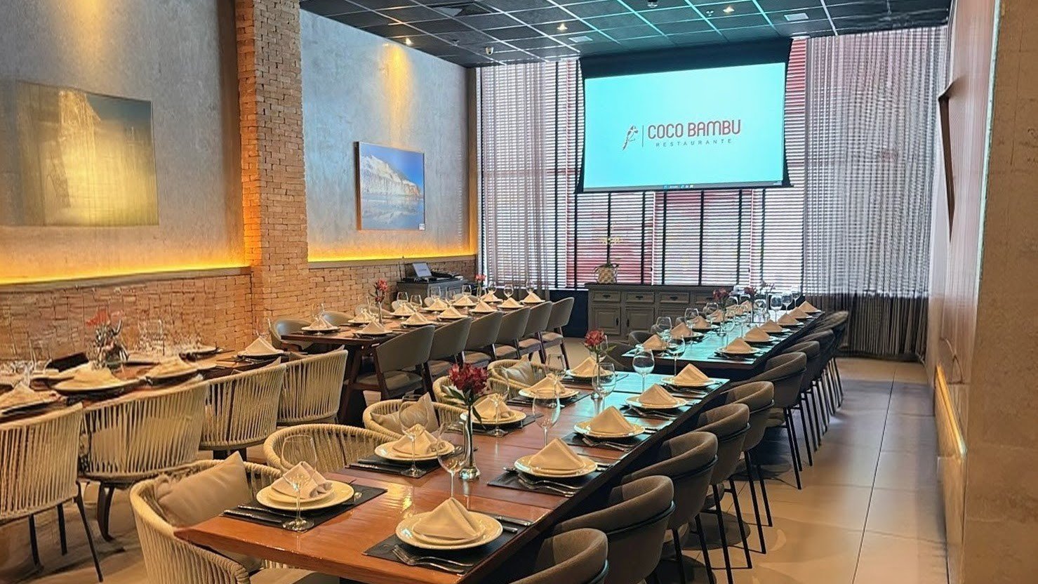 EspaÃ§o do encontro no Coco Bambu Anchieta